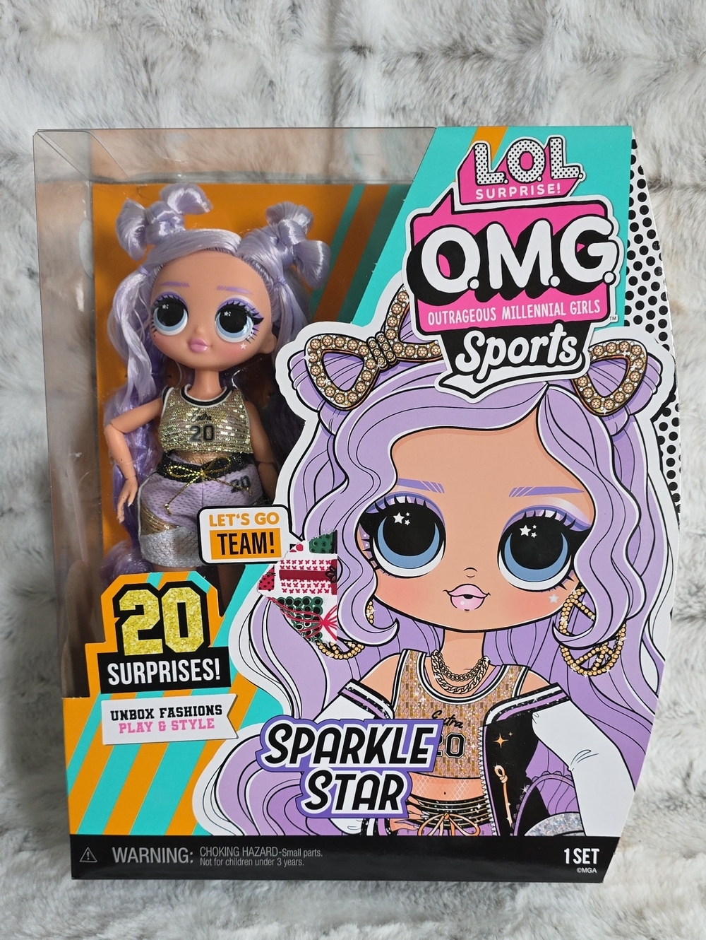 L.O.L. Surprise! O.M.G. Sports Sparkle Star Doll - Lavender & Gold